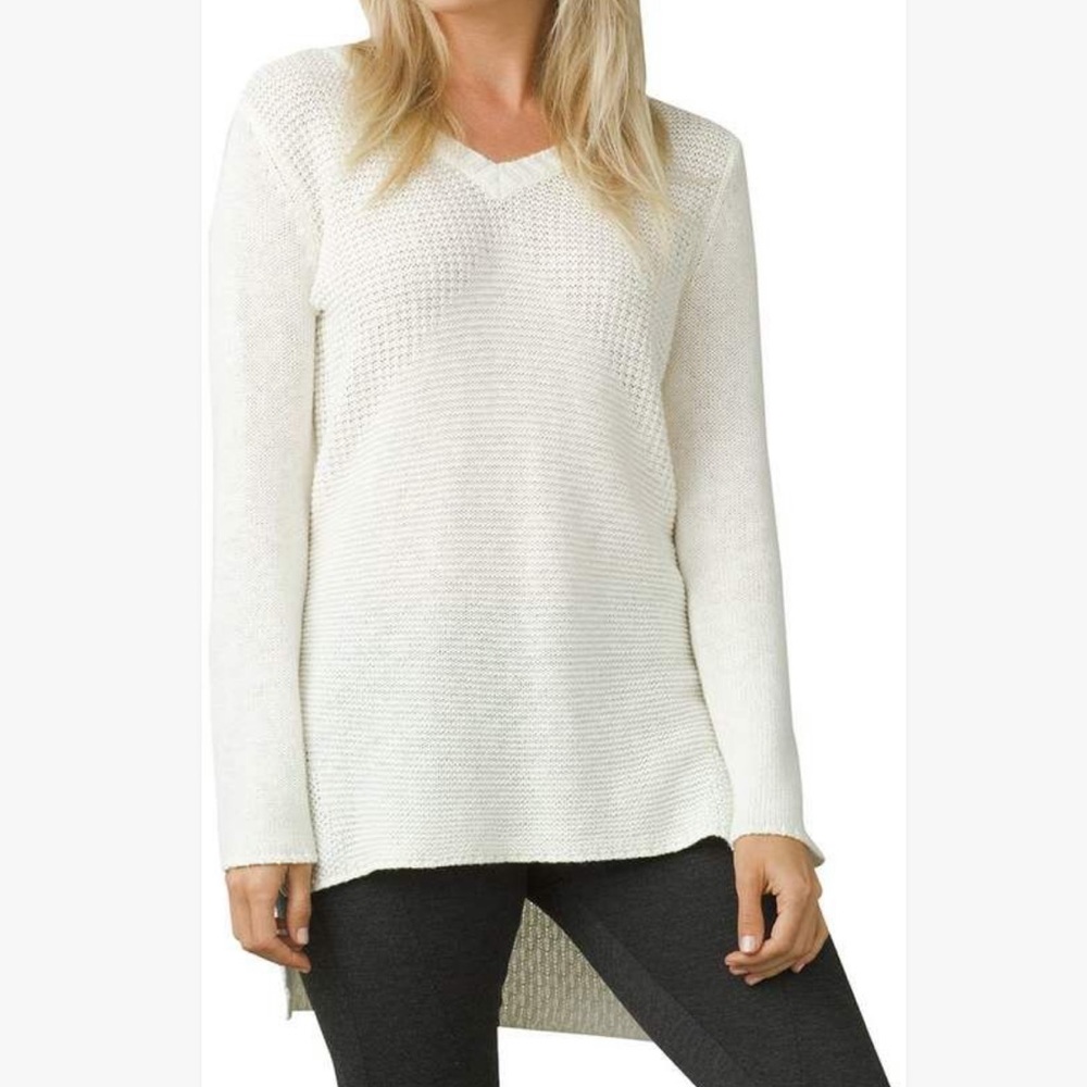 🐑PrAna Deedra Sweater Tunic XS (Runs Big)mixed fabric cotton, wool, poly(see⬇️)